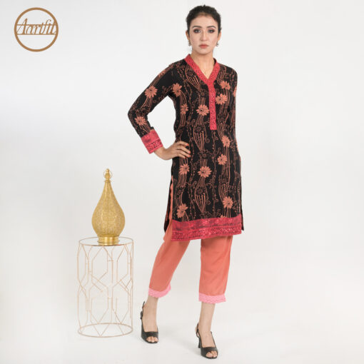 Regular Fit Multicolor 1pc Kurti (MK17)