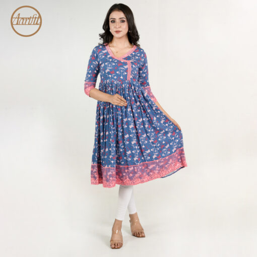 Regular Fit Multicolor Kurti 1pc (MK01)