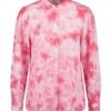 ladies tie die pink shirt