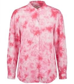ladies tie die pink shirt - S, pink